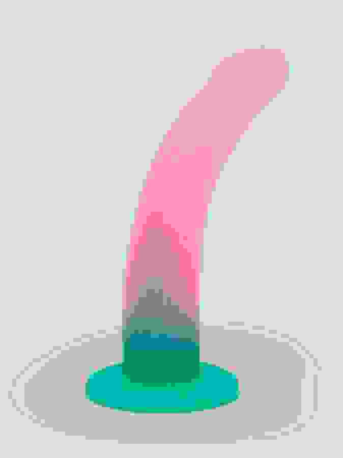 Lovehoney Glitter Silicone Dildo 6 Inch , Pink, hi-res